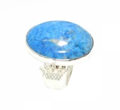 925 Ayar Gümüş Taç Ve Lapis Taşlı Yüzük thumbnail 2