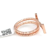 925 Ayar Gümüş Pirimitiv Dövmeli Yüzük thumbnail 3