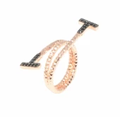 925 Ayar Gümüş Pirimitiv Dövmeli Yüzük thumbnail 10