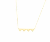 925 Ayar Gümüş Minik Üçgenler Kolye thumbnail 4