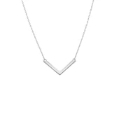 925 Ayar Gümüş V Kolye thumbnail 4