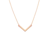 925 Ayar Gümüş V Kolye thumbnail 5