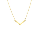 925 Ayar Gümüş V Kolye thumbnail 6