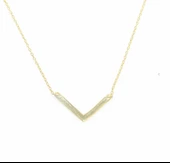 925 Ayar Gümüş V Kolye thumbnail 7