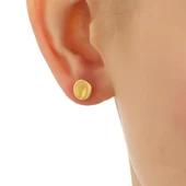 925 Ayar Gümüş Minik Yuvarlak Küpe thumbnail 7