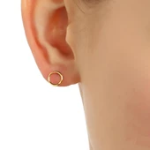 925 Ayar Gümüş Minik Halka Küpe thumbnail 8