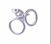 925 Ayar Gümüş Minik Halka Küpe thumbnail 6