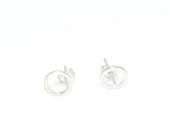 925 Ayar Gümüş Minik Halka Küpe thumbnail 4