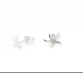 925 Ayar Gümüş Minik Deniz Yıldızı Küpe thumbnail 5