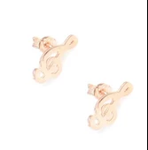 925 Ayar Gümüş Minik Sol Anahtarı Küpe thumbnail 5