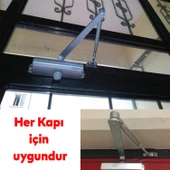 Çelik Kapı Hidroliği Kapı Durdurucu Yavaşlatıcı Yayı No: 3 Kapasite 40-65 Kilogram Gümüş Renk thumbnail 3