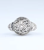 925 Ayar Gümüş Kubbe Modeli Yüzük thumbnail 2