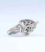 925 Ayar Gümüş Kubbe Modeli Yüzük thumbnail 1