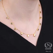 925 Ayar Gümüş Kutup Yıldızı & Yıldızlar Sıra Kolye thumbnail 4