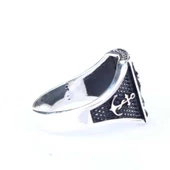 925 Ayar Gümüş Deniz Çapası Desenli Erkek Yüzük thumbnail 2