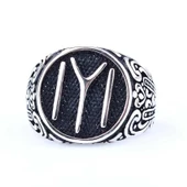925 Ayar Gümüş KAYI Sembolü Erkek Yüzük thumbnail 5