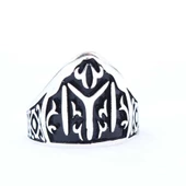 925 Ayar Gümüş KAYI Boyu Zihgir Okçu Erkek Yüzük thumbnail 3