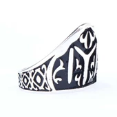 925 Ayar Gümüş KAYI Boyu Zihgir Okçu Erkek Yüzük thumbnail 2