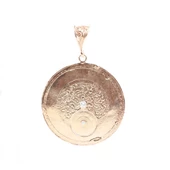 925 Ayar Gümüş Desenli Madalyon Kolye Ucu thumbnail 4