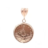 925 Ayar Gümüş Sultan Aziz Motifli Madalyon Kolye Ucu thumbnail 3