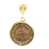 925 Ayar Gümüş Sultan Aziz Motifli Madalyon Kolye Ucu thumbnail 1