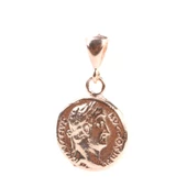 925 Ayar Gümüş Sezar Kafası Madalyon Kolye Ucu thumbnail 2