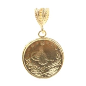 925 Ayar Gümüş Sultan Aziz Motifli Madalyon Kolye Ucu thumbnail 2