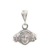 925 Ayar Gümüş Medussa Figürlü Madalyon Kolye Ucu - 2