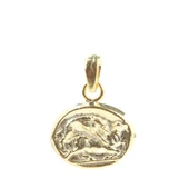 925 Ayar Gümüş Hayvan Figürlü Madalyon Kolye Ucu thumbnail 3