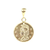 925 Ayar Gümüş Antik Roma Askeri Figürlü Madalyon Kolye Ucu thumbnail 2