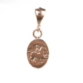 925 Ayar Gümüş Sezar Desenli Madalyon Kolye Ucu thumbnail 3