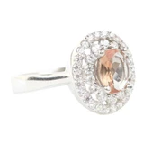 925 Ayar Gümüş Oval Zultanit Taşlı Anturaj Yüzük thumbnail 1