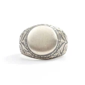 925 Ayar Gümüş Mat Şövalye Yüzük thumbnail 5