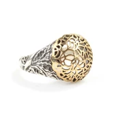 925 Ayar Gümüş Kubbe Filigran Desenli Yüzük thumbnail 2