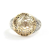 925 Ayar Gümüş Kubbe Filigran Desenli Yüzük thumbnail 1