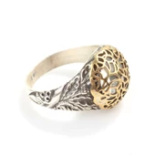 925 Ayar Gümüş Kubbe Filigran Desenli Yüzük thumbnail 4