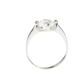 925 Ayar Gümüş Tektaş 1,16 crt Görünümlü Yüzük thumbnail 4