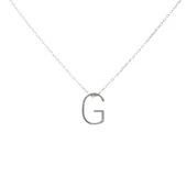 925 Ayar Gümüş 3 Boyutlu G Harfi Kolye thumbnail 1