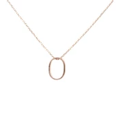 925 Ayar Gümüş 3 Boyutlu O Harfi Kolye thumbnail 2