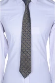 Cengiz İnler Kare Desenli Mendilli Mikrofiber Erkek Kravat - 2