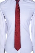 Cengiz İnler Yaprak Desen Mendilli Mikrofiber Erkek Kravat - 1