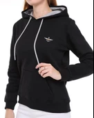 Backpacker Kadın Sweatshirt Kapüşonlu Siyah - 7