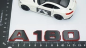 DK Tuning A 180 Bagaj Kırmızı Siyah ABS Yazı Logo Benz İle Uyumlu - 2
