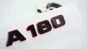 DK Tuning A 180 Bagaj Kırmızı Siyah ABS Yazı Logo Benz İle Uyumlu - 1