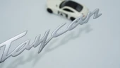 DK Tuning Porsche Taycan Bagaj 3M 3D Gri ABS Yazı Logo Amblem thumbnail 1
