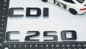 DK Tuning C 250 CDi Bagaj Gri Siyah ABS Yazı Logo Benz İle Uyumlu - 2