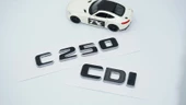 DK Tuning C 250 CDi Bagaj Gri Siyah ABS Yazı Logo Benz İle Uyumlu - 3