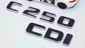 DK Tuning C 250 CDi Bagaj Gri Siyah ABS Yazı Logo Benz İle Uyumlu - 4
