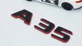 DK Tuning A 35 Bagaj Kırmızı Siyah ABS Yazı Logo Benz İle Uyumlu - 4