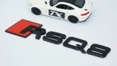 DK Tuning RSQ8 Siyah ABS 3M 3D Bagaj Logo Audi İle Uyumlu - 4